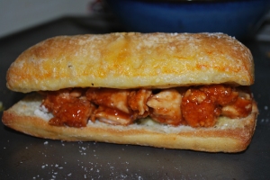 Ciabatta Chicken Carb Overload Sandwich